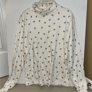 Santabear snowman print Turtleneck